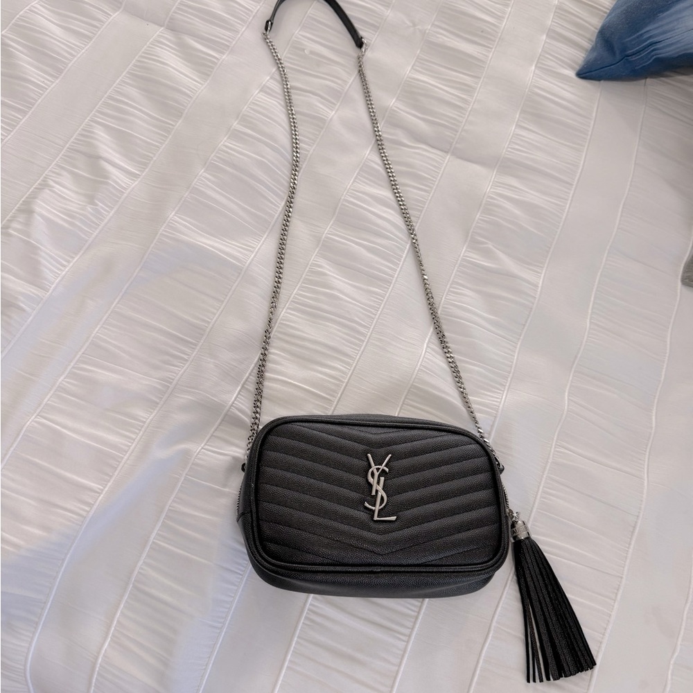 ⭐️ Yves Saint Laurent Black Quilted Crossbody Bag AUTHENTIC!